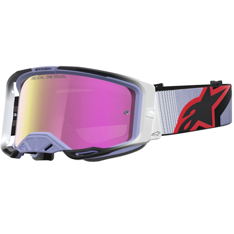 GAFAS ALPINESTARS VISON 8 MAVEN LILA/ NEGOR - LENTE ROSA