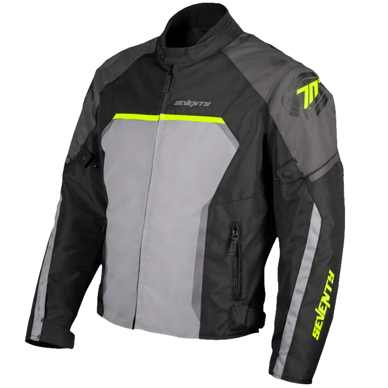 SEVENTY SD-JR65 PISTON HOMBRE NEGRO/ GRIS/ AMARILLO FLUOR